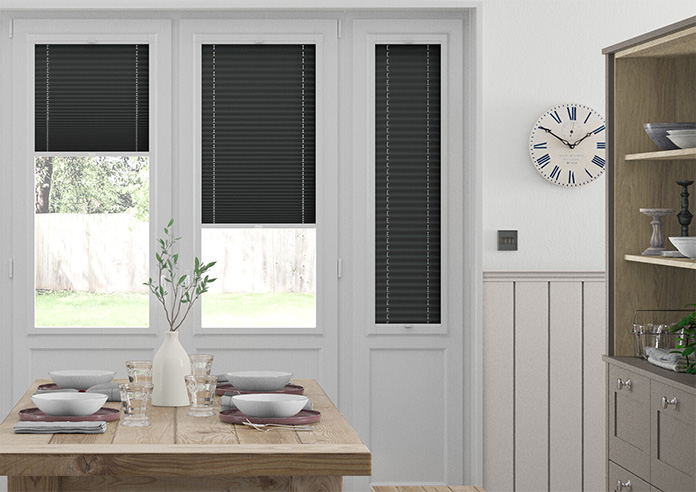 Pleated (Blackout), Black - Perfect Fit Blind - Image 3